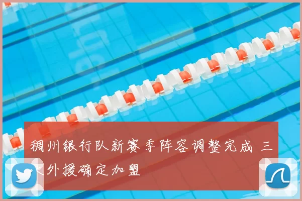 稠州银行队新赛季阵容调整完成 三大外援确定加盟